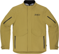 Textile motorcycle jacket ICON STORMHAWK WP - TAN