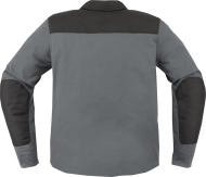 Textile motorcycle jacket ICON UPSTE CANVAS CE GRAY