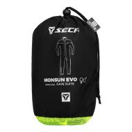 Full raincoat SECA MONSUN EVO BLACK/FLUO