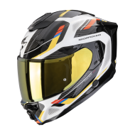 Helmet Scorpion Exo-1500 Air Sleek White Blue Yellow
