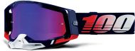 Ochelari de motocross 100% RACECRAFT2 REPUBLIC - ROȘU/ALBASTRU OGLINZI