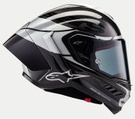 Κράνος ALPINESTARS Supertech R10 Element Μαύρο/Καρμπουράκι/Ασημί
