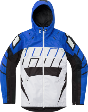 Textile motorcycle jacket ICON AIRFORM RETRO BLUE