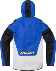 Textile motorcycle jacket ICON AIRFORM RETRO BLUE