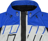 Textile motorcycle jacket ICON AIRFORM RETRO BLUE