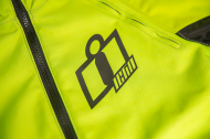 Textile motorcycle jacket ICON AIRFORM HI-VIZ