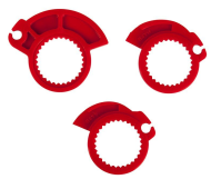 Mânere RACETECH R20 Lock On Grips Half Waffle BETA 20 (Gri)