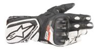 WOMEN'S LEATHER MOTORCYCLE GLOVES ALPINESTARS STELLA SP-8 V3 BLACK/WHITE