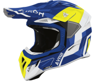 Мотокрос каска AIROH AVIATOR ACE 2 SHIELD BLUE/YELLOW