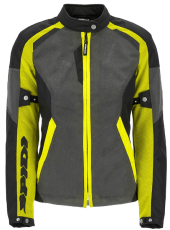 Women's textile motorcycle jacket SPIDI TEK NET Yellow fluo