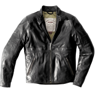 Motorcycle leather jacket SPIDI GARAGE PERFORATED BLACK