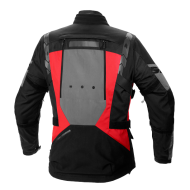 Textile motorcycle jacket SPIDI 4 SEASON EVO BLACK/FLUO RED