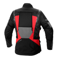 Textile motorcycle jacket SPIDI 4 SEASON EVO BLACK/FLUO RED