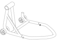 DBS EST Mono Pivot Rear Stand