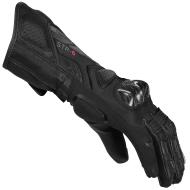 Women's leather motorcycle gloves SPIDI STR-6 Black