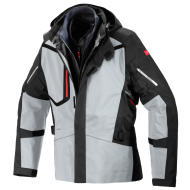 Textile motorcycle jacket SPIDI Mission-T H2Out Black/Ice