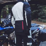 Textile motorcycle jacket SPIDI Mission-T H2Out Black/Ice
