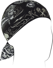 FLYDANNA COTN BIKER SKULL prosop de cap
