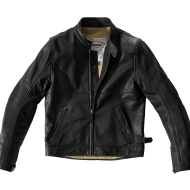 Motorcycle leather jacket SPIDI ROCK BLACK