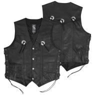 Кожен мото елек A-PRO GAMBLER BLACK