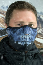 Mască de față HALF MIDNIGHT SKULL