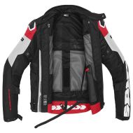 Textile motorcycle jacket SPIDI PROGRESSIVE NET RED