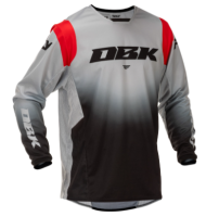 Tricou motocross FLY RACING Kinetic DBK Ediție Specială - Gri/Negru/Roșu