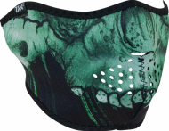 Mască de față HALF CYBER SKULL