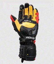 Leather gloves KNOX Handroid MK5 RED