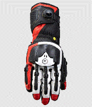 Leather gloves KNOX Handroid MK5 RED