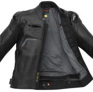 Leather jacket SPIDI CARBO RIDER CE BLACK