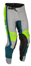 Pantaloni de motocross FLY RACING - Gri/Lime/Turcoaică