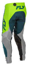 Pantaloni de motocross FLY RACING - Gri/Lime/Turcoaică