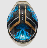 Каска NEXX X.R3R SWIRL SKY BLUE