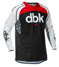 Μπλούζα μοτοκρός FLY RACING Evolution DST DBK Special Edition - Μαύρο/Λευκό/Κόκκινο