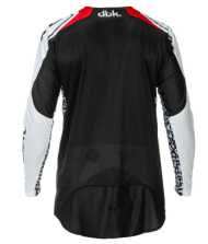 Μπλούζα μοτοκρός FLY RACING Evolution DST DBK Special Edition - Μαύρο/Λευκό/Κόκκινο