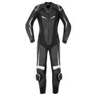 Women's Leather Motorcycle Gear SPIDI TRACK PERF PRO Black/White