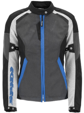 Women's textile motorcycle jacket SPIDI TEK NET Grey/White/Provence