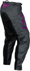 Pantaloni de motocross FLY RACING F-16 pentru copii - gri/carbune/roz
