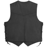 Кожен мото елек A-PRO WILD BLACK