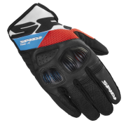 Moto gloves SPIDI FLASH-R EVO RED/LIGHT BLUE