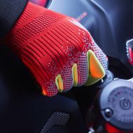 Moto gloves SPIDI X-KNIT BLACK/RED