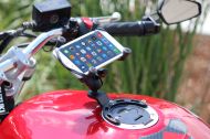 RAM-MOUNTS X-Grip B-410-A-UN10BU Suport telefon pentru motocicletă cu montare pe rezervor.