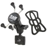 RAM-MOUNTS X-Grip Suport pentru telefon pentru motociclete RAM-B-408-75-1-A-UN7U cu balustradă de bază RAM Torque Dimensiunea B