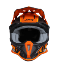 Κράνος μοτοκρός Just1 J-18 F Hexa Πορτοκαλί/Τιτάνιο/Μαύρο