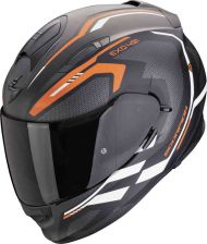 Helmet Scorpion Exo 491 Kripta Black Matt /Orange/White