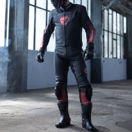 Δερμάτινο Moto Jacket Modeka Yron Μαύρο/Κόκκινο