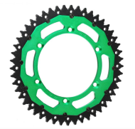 RFX Pro Series Armalite Double Compound Rear Sprocket (Steel/Aluminum) KX 2025 - 520 48T (Green)