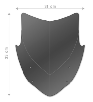 СПОРТНА СЛЮДА ЗА МОТОР AEROSPORT Yamaha MT-09 (2021-2022)