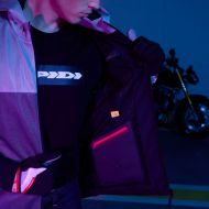 Motorcycle sweatshirt SPIDI HOODIE NET GRAY/BLUE